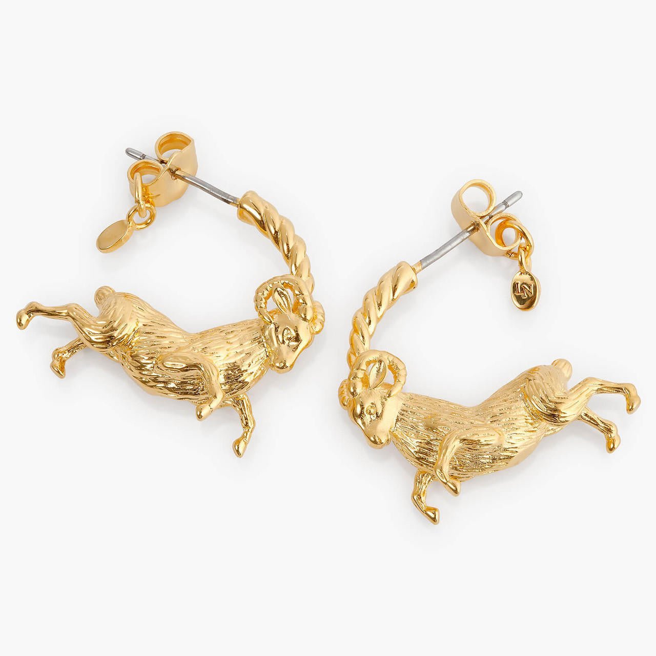 Aries Astrological Sign Hoop Earrings | APPV1011 - Les Nereides