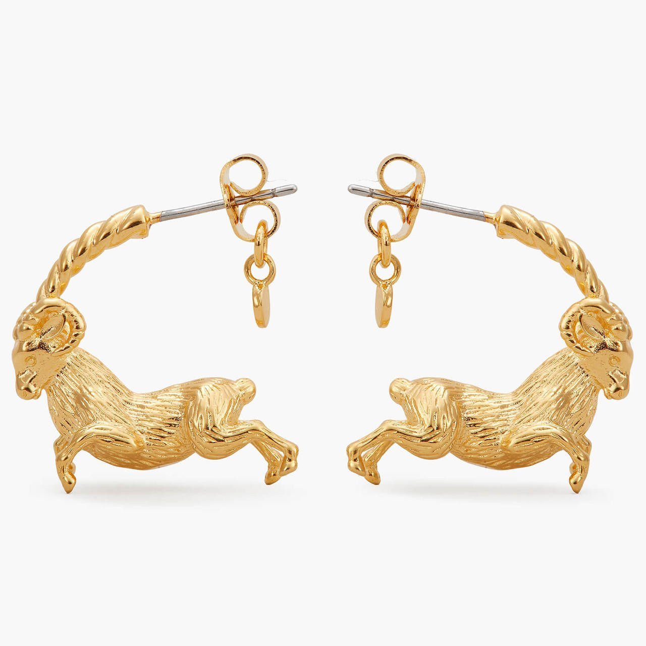 Aries Astrological Sign Hoop Earrings | APPV1011 - Les Nereides