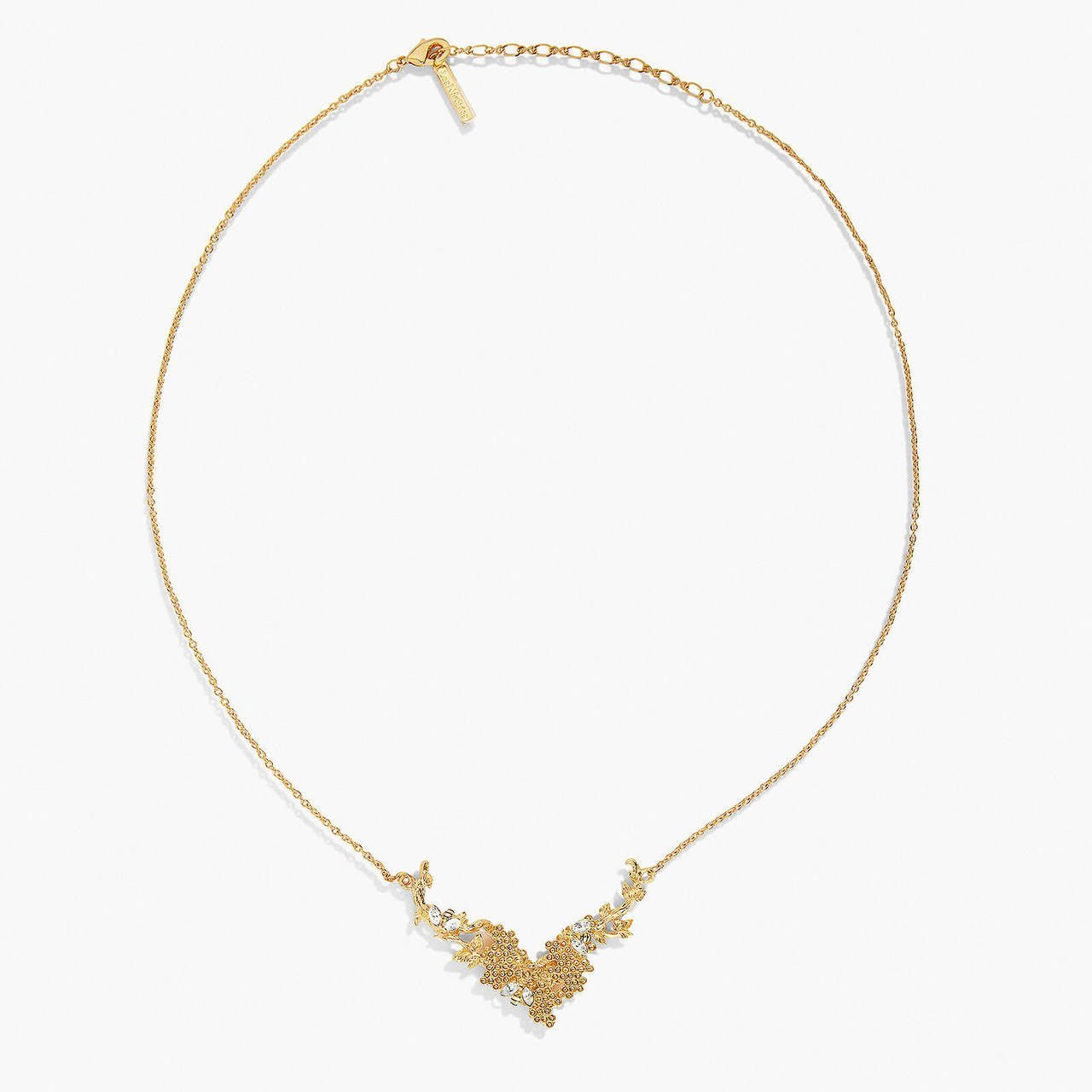 Bee And Honeycomb Statement Necklace | APNF3081 - Les Nereides