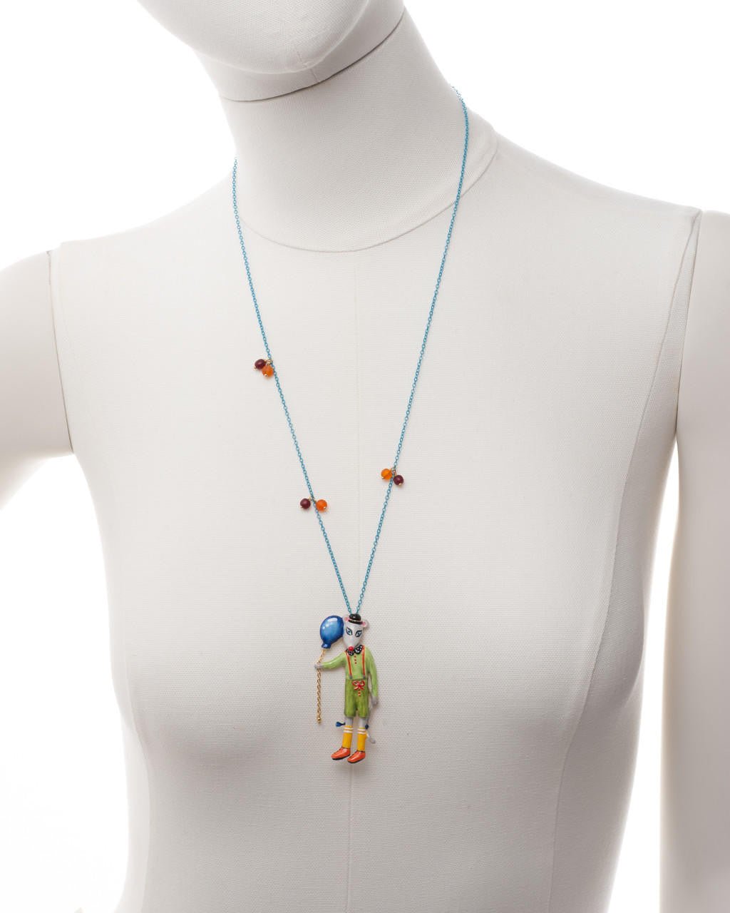 Birthday Mouse Mouse & Blue Balloon Necklace | AEBM3131 - Les Nereides