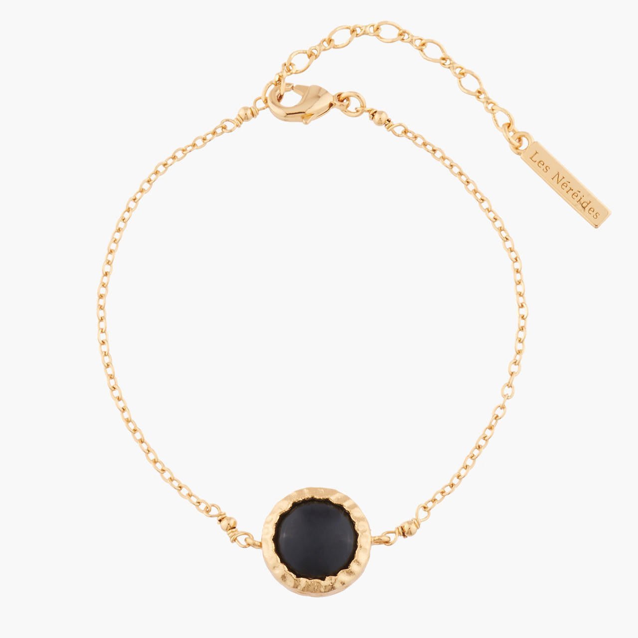 Black Onyx Chain Bracelet | AKBC212 - Les Nereides
