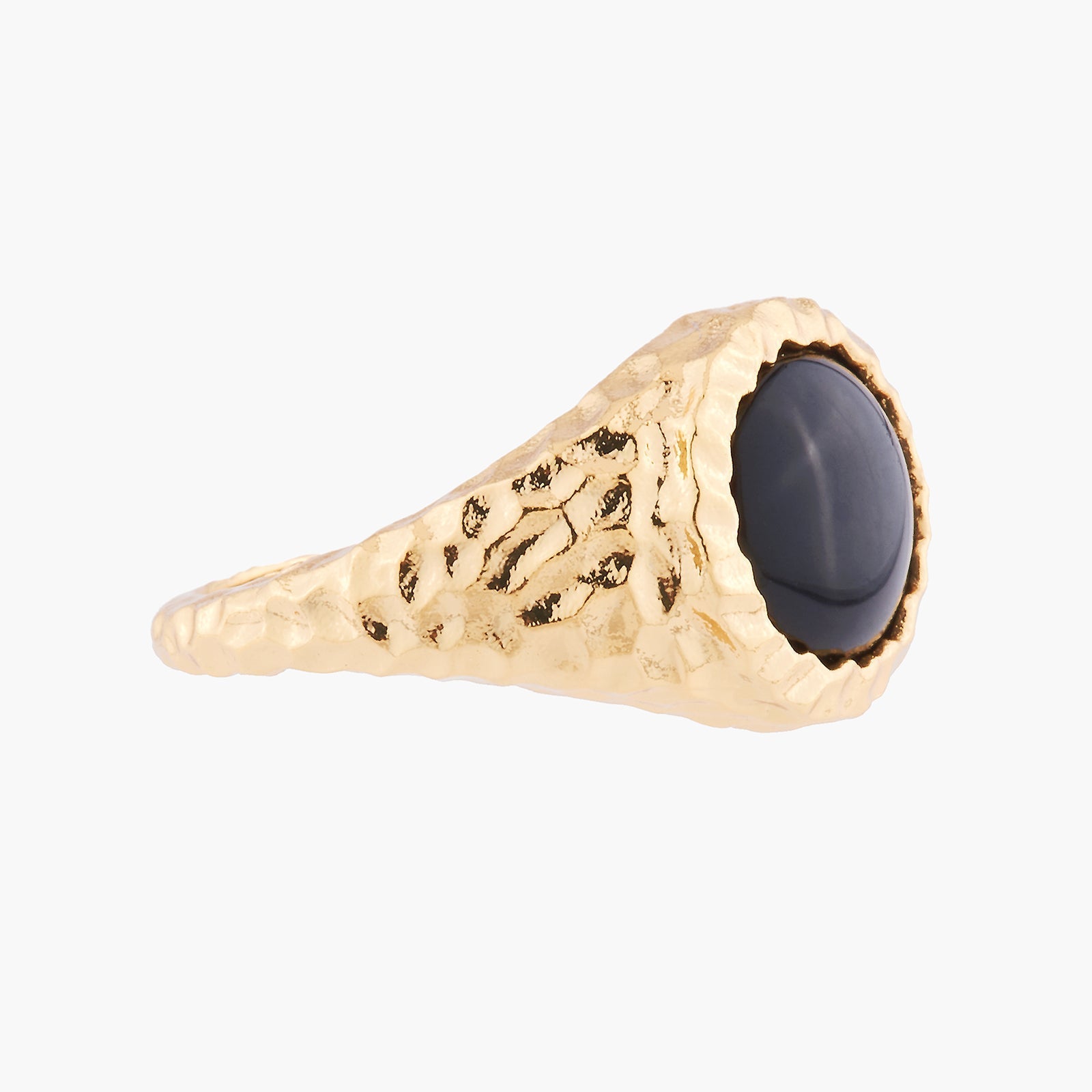 Black Onyx Solitaire Rings | Akbc602/11 - Les Nereides