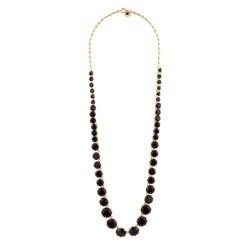 Long necklace deals black