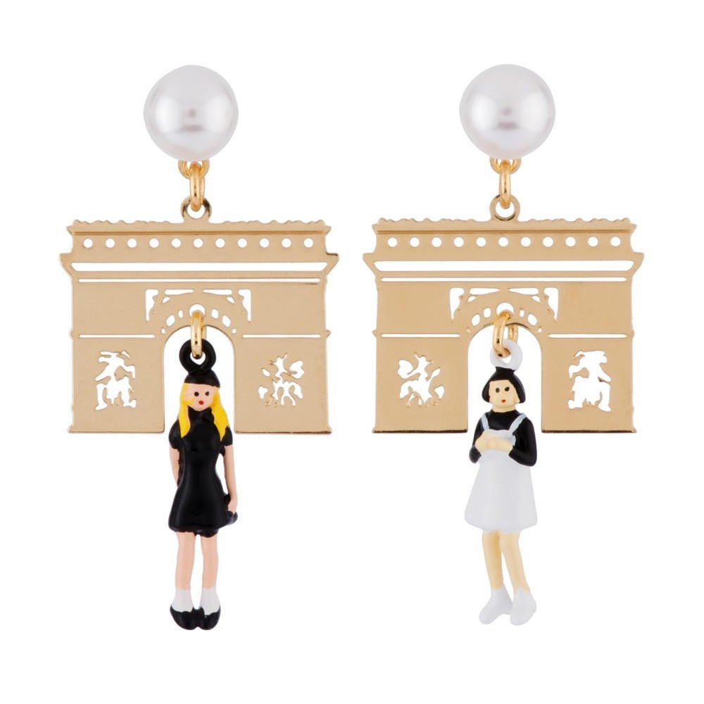 Bonjour Paris Earrings | AGBP1061 - Les Nereides