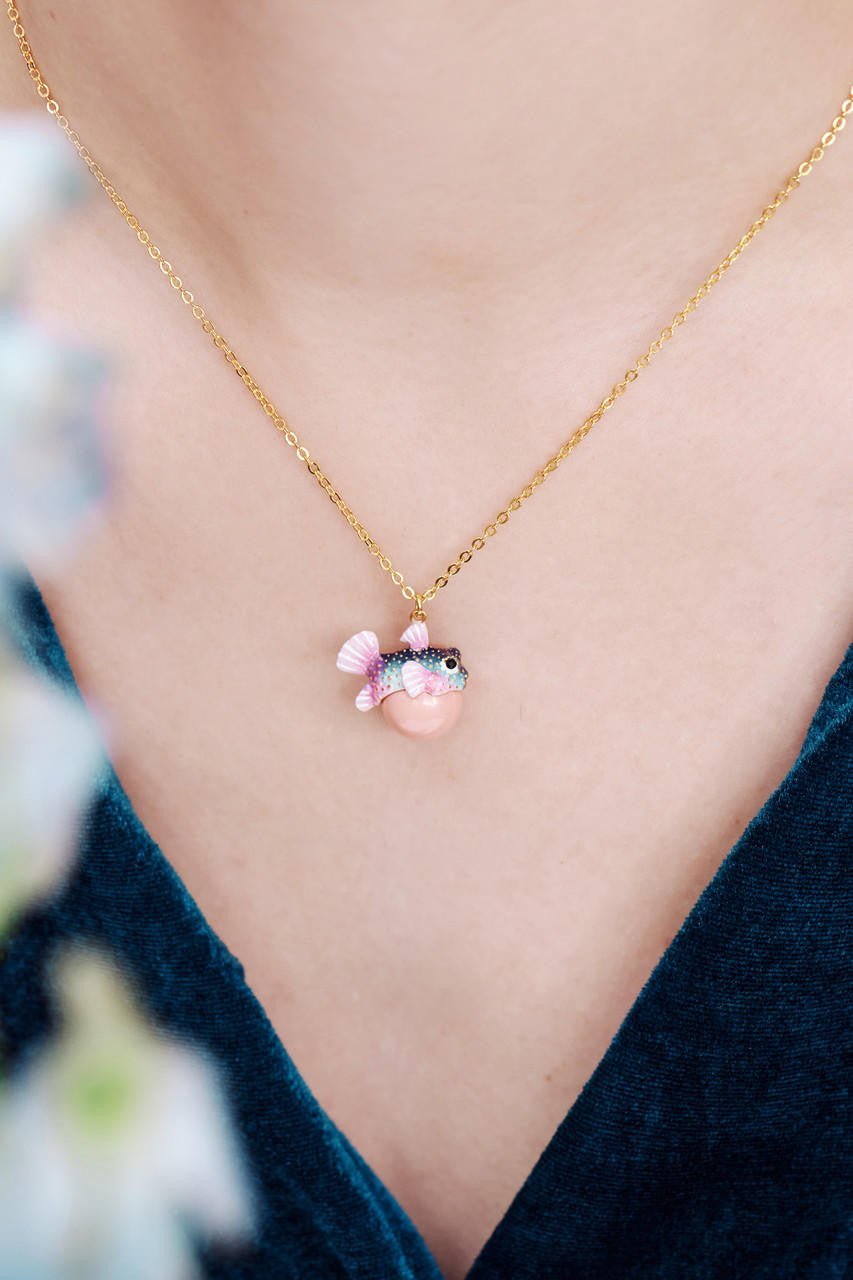 Boxfish Pendant Necklace | AOGL3101 - Les Nereides