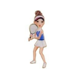 Brooch Urban Sports Tennis Women Brooch | ACUS5051 - Les Nereides