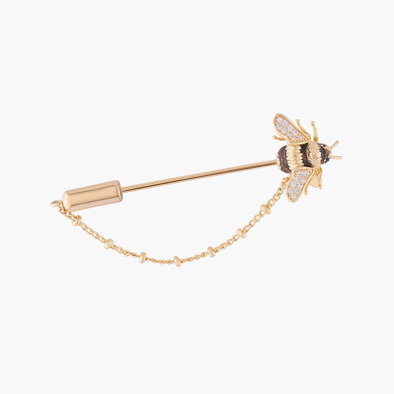 Bumblebee And Chain Brooch Brooch | ALNS5011 - Les Nereides