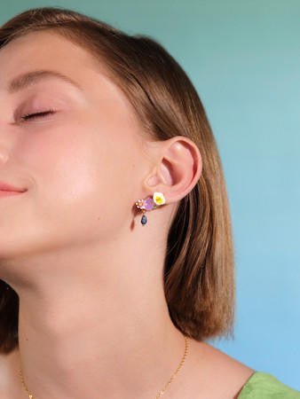 Calla And Lapis Lazuli Earrings | AQJF1041 - Les Nereides