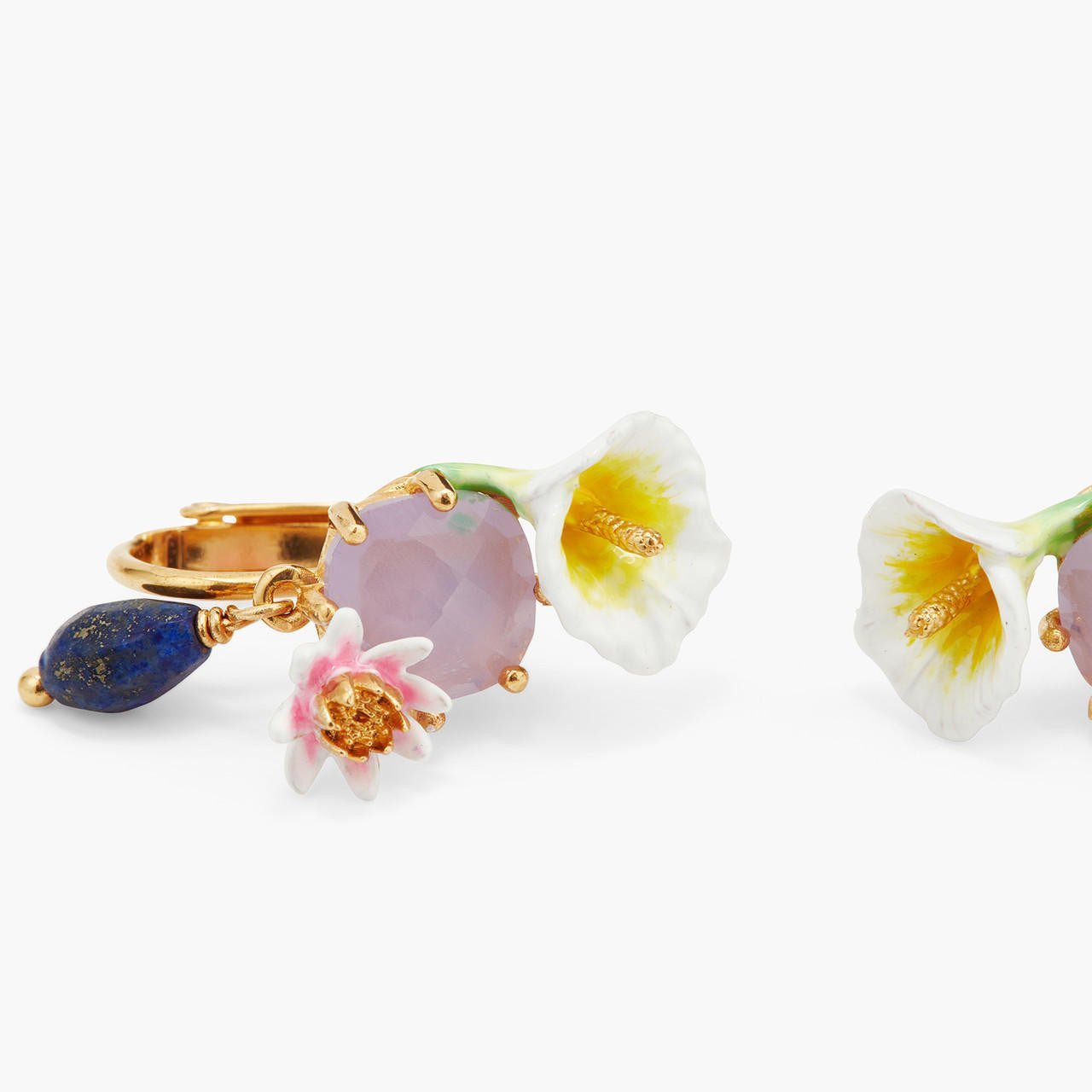 Calla And Lapis Lazuli Earrings | AQJF1041 - Les Nereides