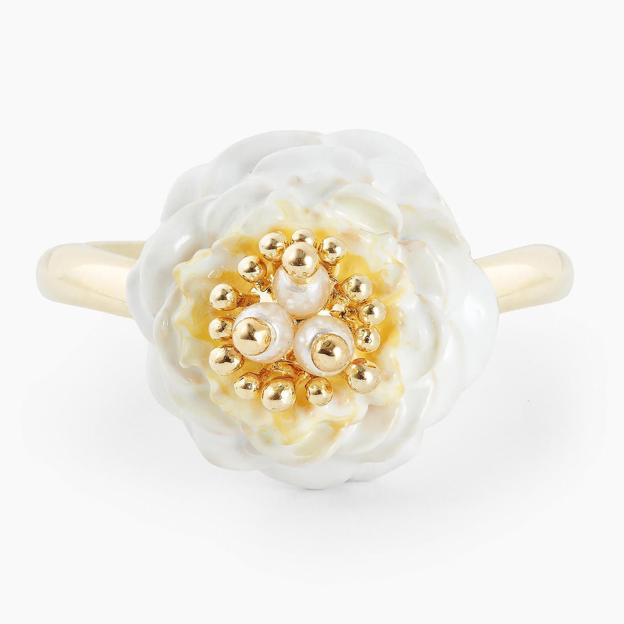 Camellia Adjustable Ring | AOLF6011 - Les Nereides