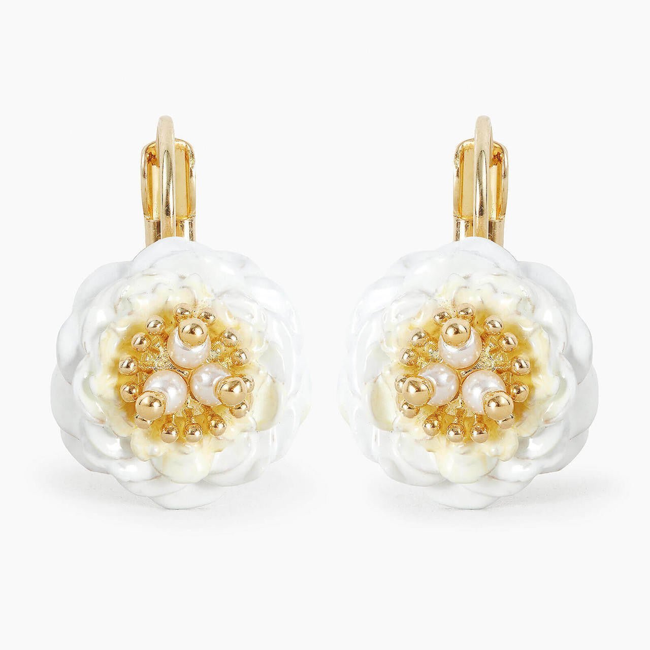 Camellia Sleeper Earrings | AOLF1111 - Les Nereides