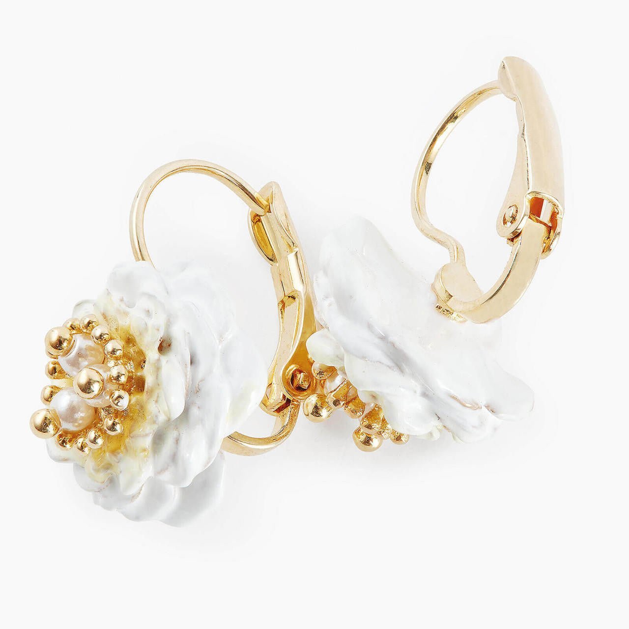 Camellia Sleeper Earrings | AOLF1111 - Les Nereides
