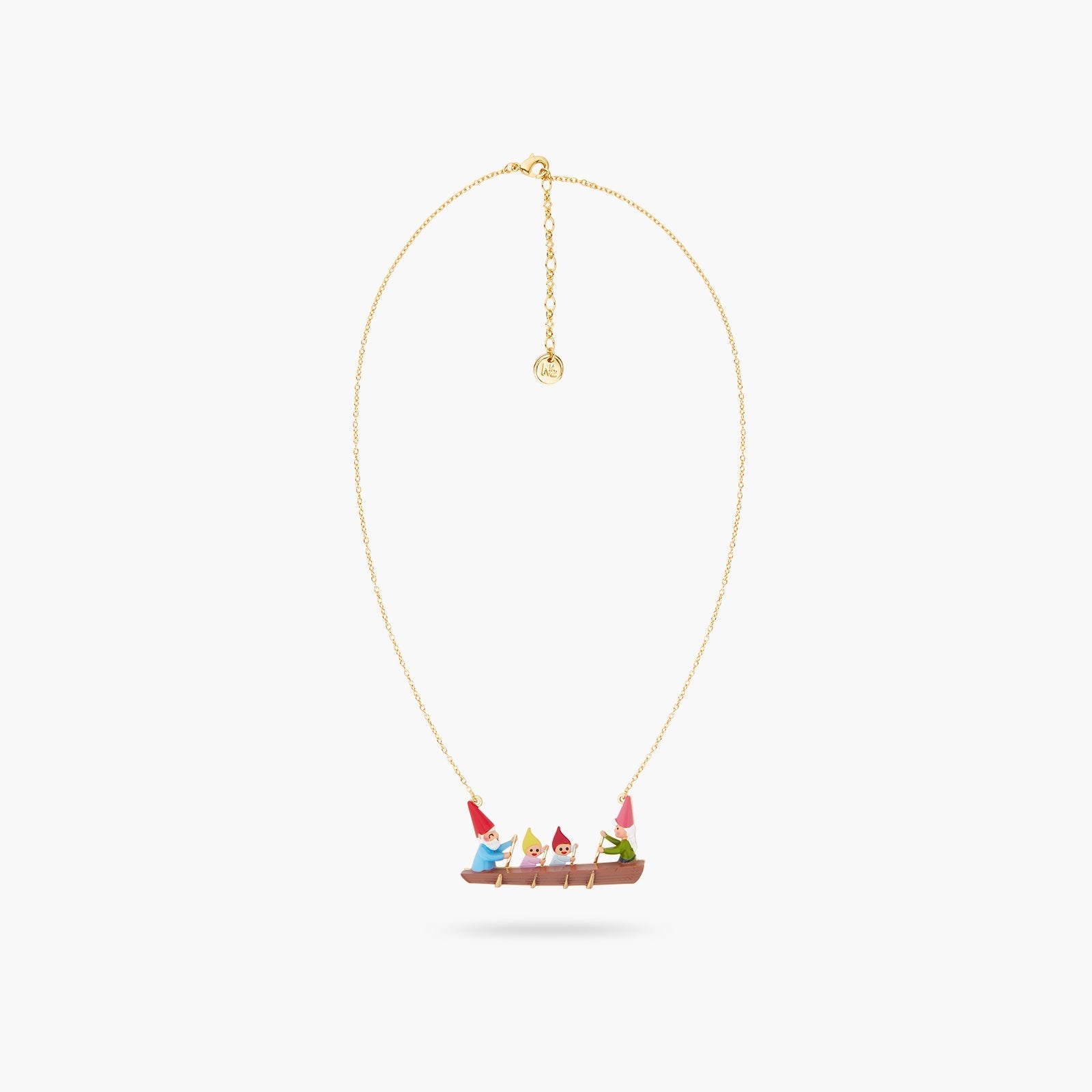 Canoeing Toadstool Family Statement Necklace | ASCP3061 - Les Nereides