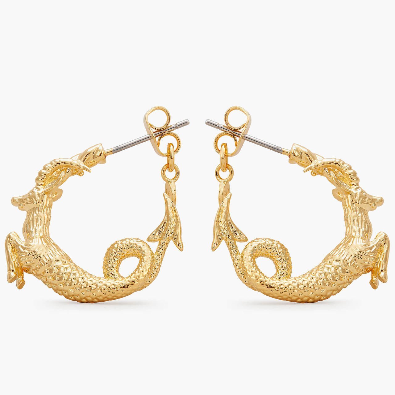Capricorn Astrological Sign Hoop Earrings | APPV1101 - Les Nereides