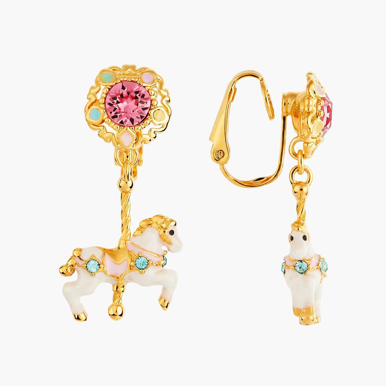 Carousel And Horse Earrings | ANIP1031 - Les Nereides