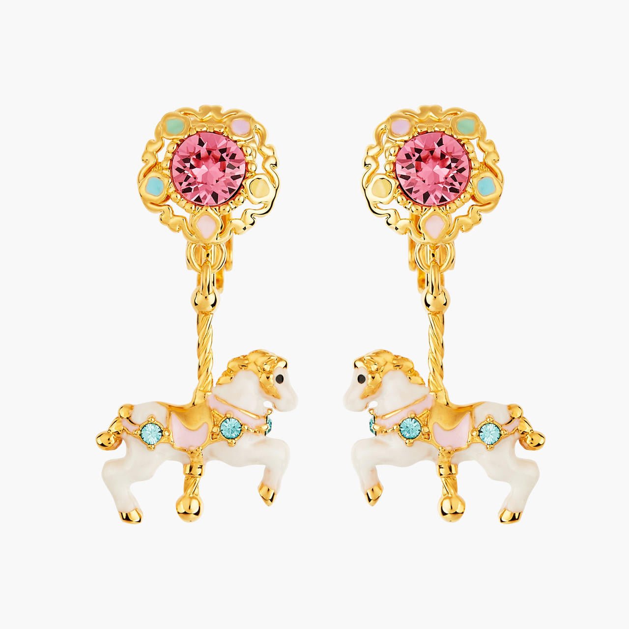 Carousel And Horse Earrings | ANIP1031 - Les Nereides