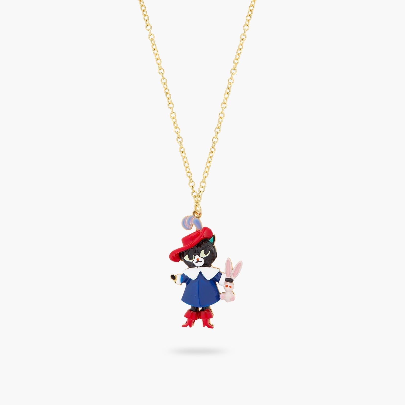 Charming Cat And Rabbit Pendant Necklace | ASCC3021 - Les Nereides