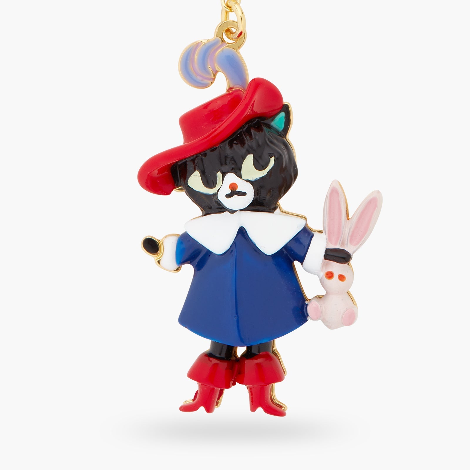 Charming Cat And Rabbit Pendant Necklace | ASCC3021 - Les Nereides