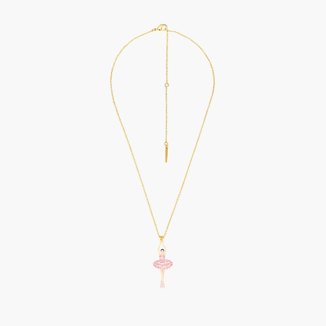 Cherry Blossom And Ballerina Pendant Necklace | ANDD3591 - Les Nereides