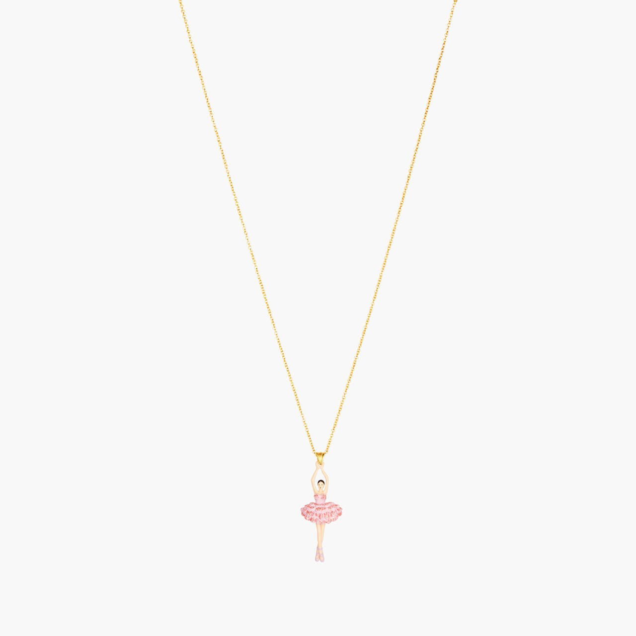 Cherry Blossom And Ballerina Pendant Necklace | ANDD3591 - Les Nereides