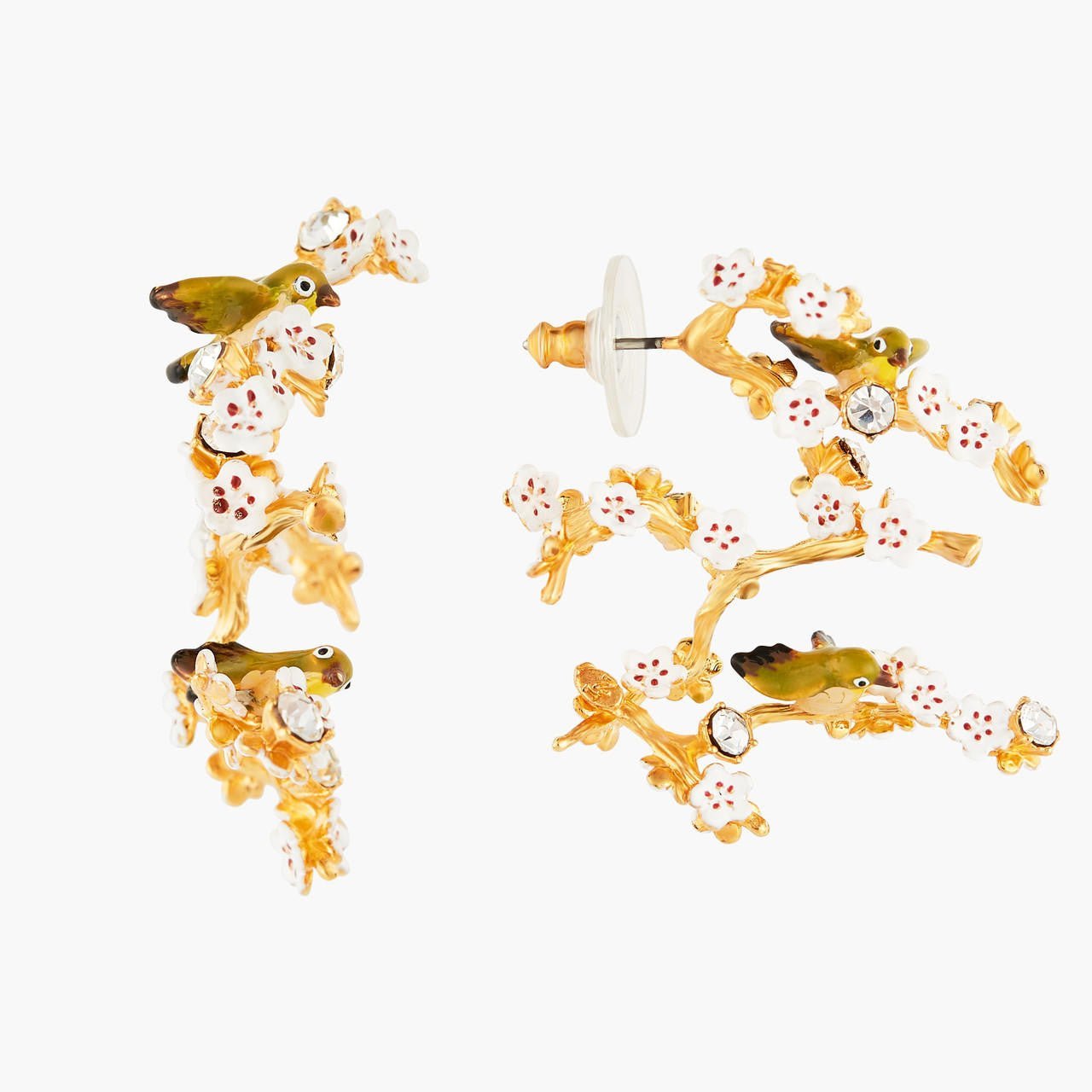 Cherry Blossom And Branches Earrings | ANHA1041 - Les Nereides