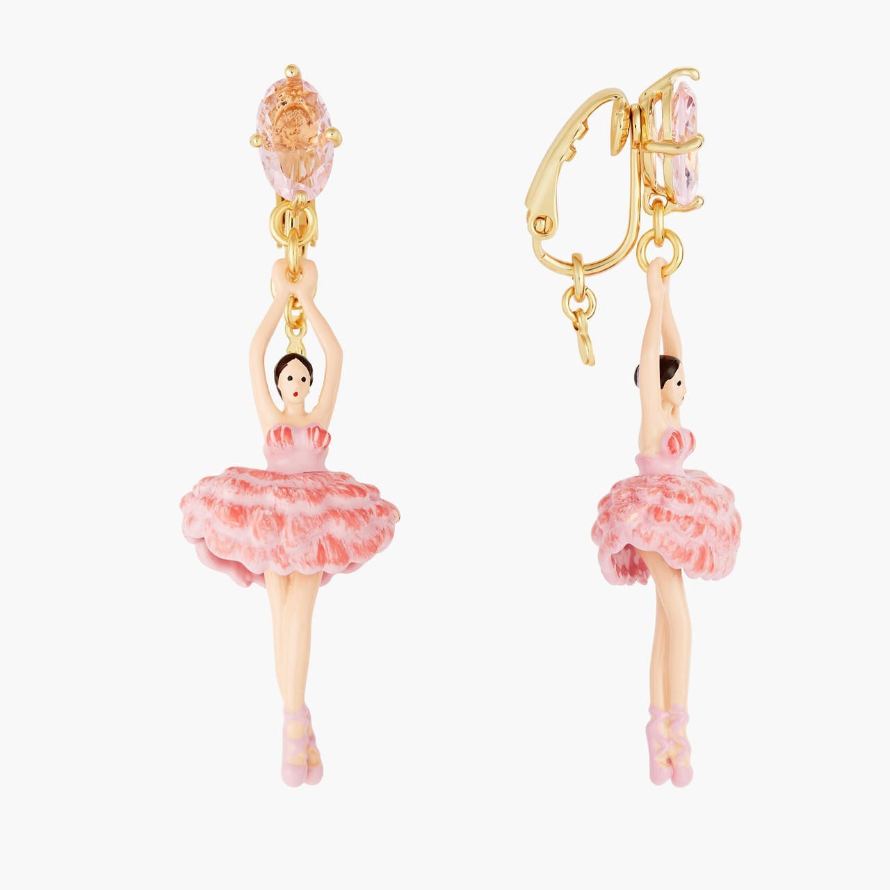 Cherry Blossom Ballerina Earrings | ANDD115C/1 - Les Nereides
