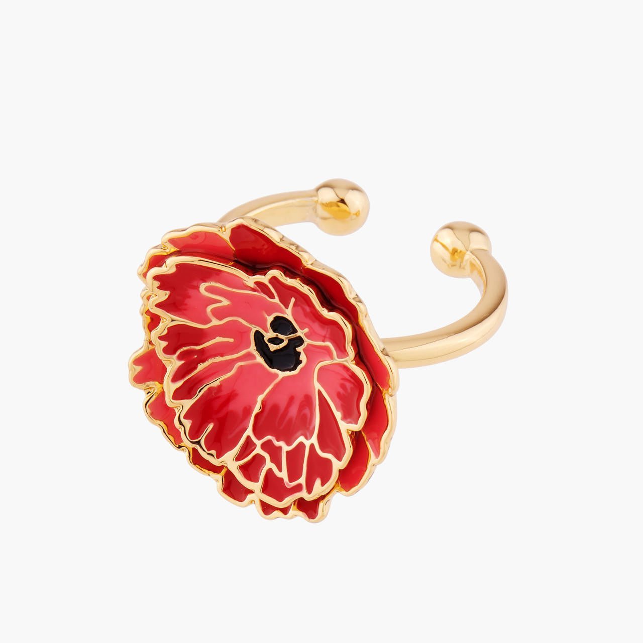 Chocolate Cosmos Adjustable Rings | AMBE6031 - Les Nereides