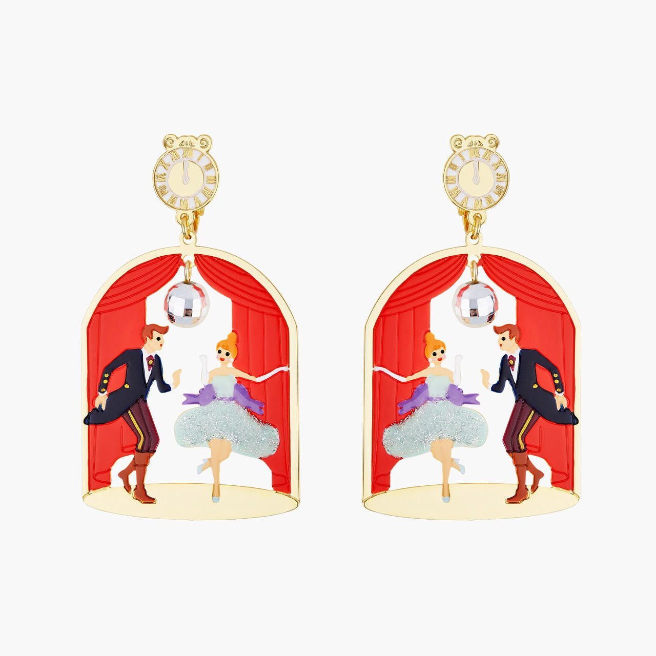 Cinderella And Prince Earrings | AOCE1031 - Les Nereides