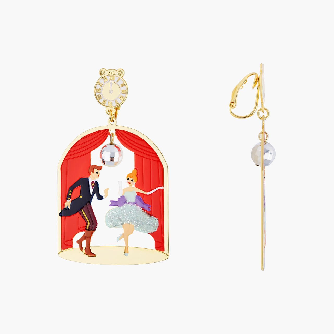 Cinderella And Prince Earrings | AOCE1031 - Les Nereides