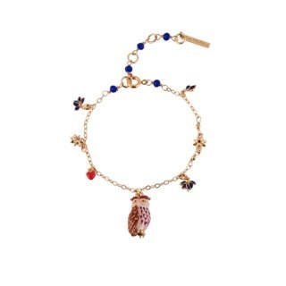 Clarte Nocturne Eagle Owl, Heart & Leaves Bracelet | AECN2031 - Les Nereides