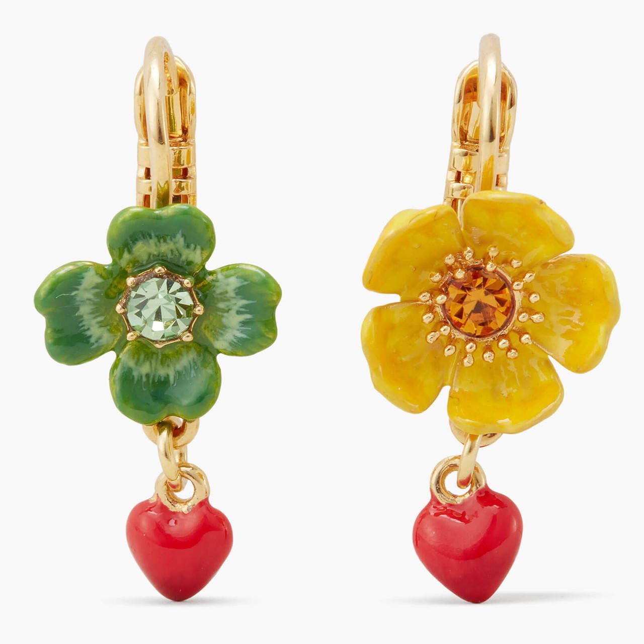 Clover And Buttercup Earrings | APLA1051 - Les Nereides