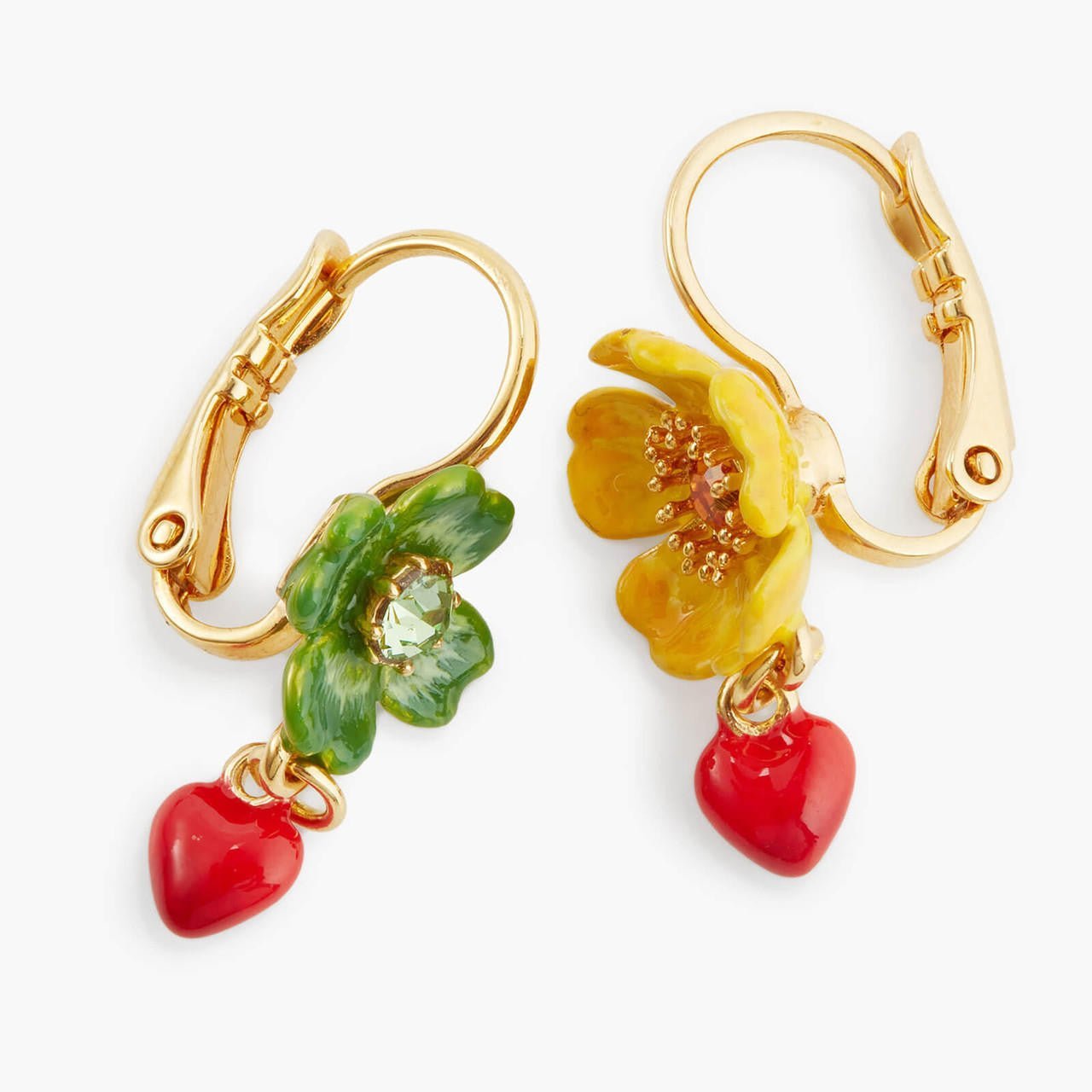 Clover And Buttercup Earrings | APLA1051 - Les Nereides