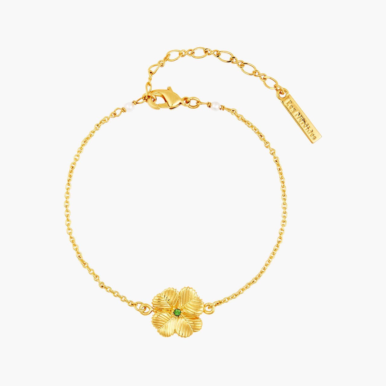 Clover And Crystal Thin Bracelet | AOFC2011 - Les Nereides