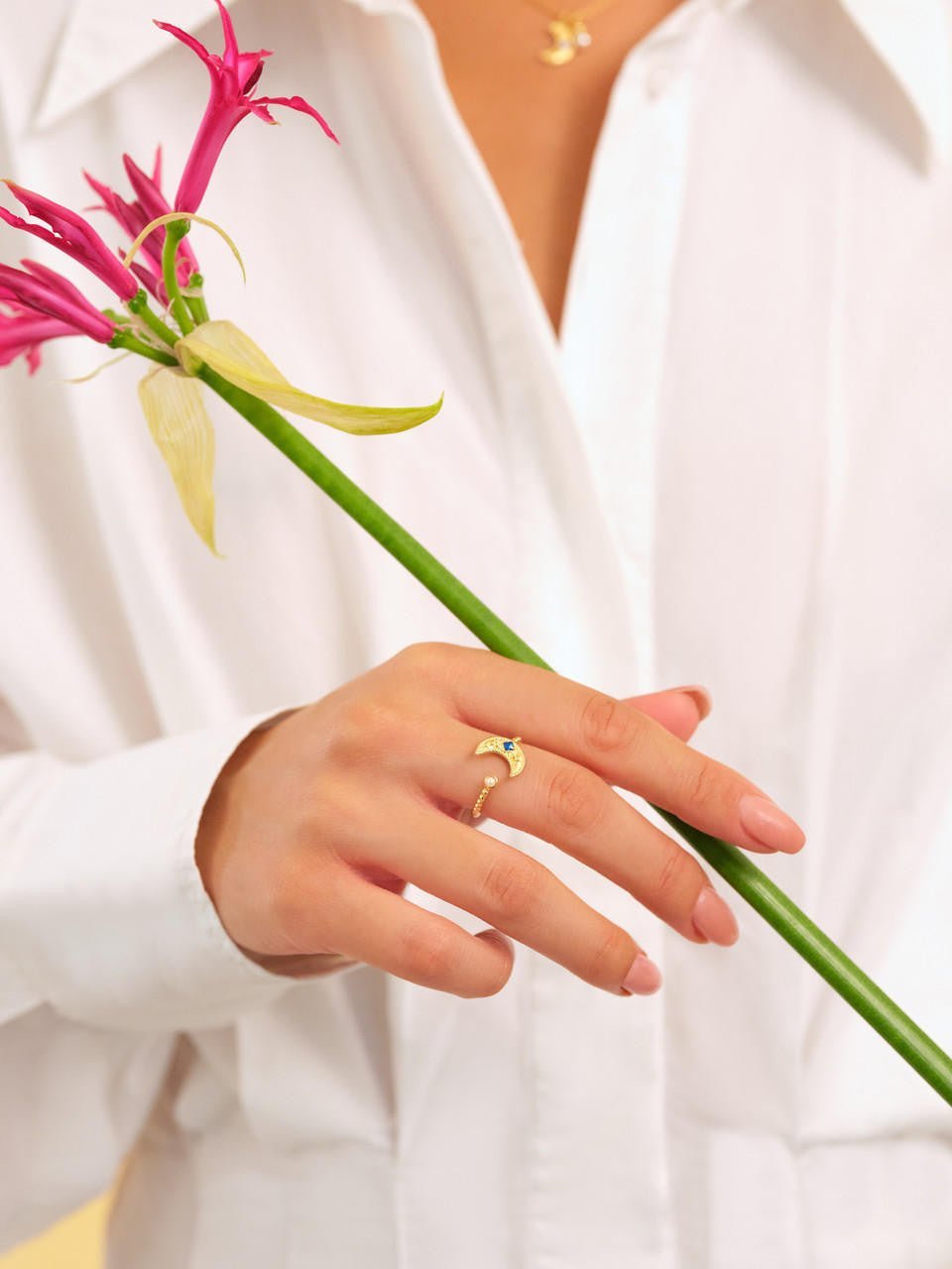 Coloured Stones Cocktail Ring | APJS6021 - Les Nereides