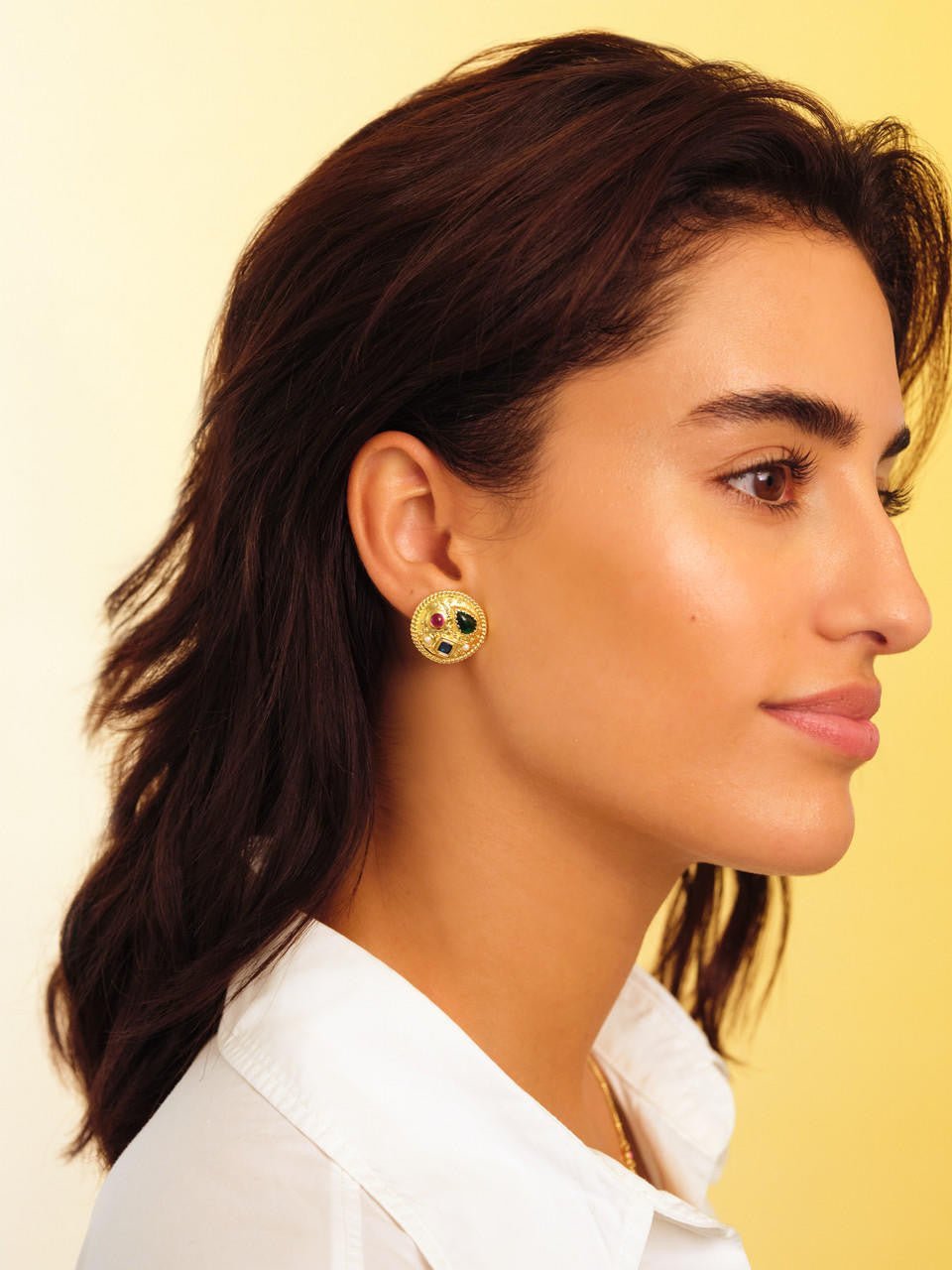 Coloured Stones Earrings | APJS1031 - Les Nereides