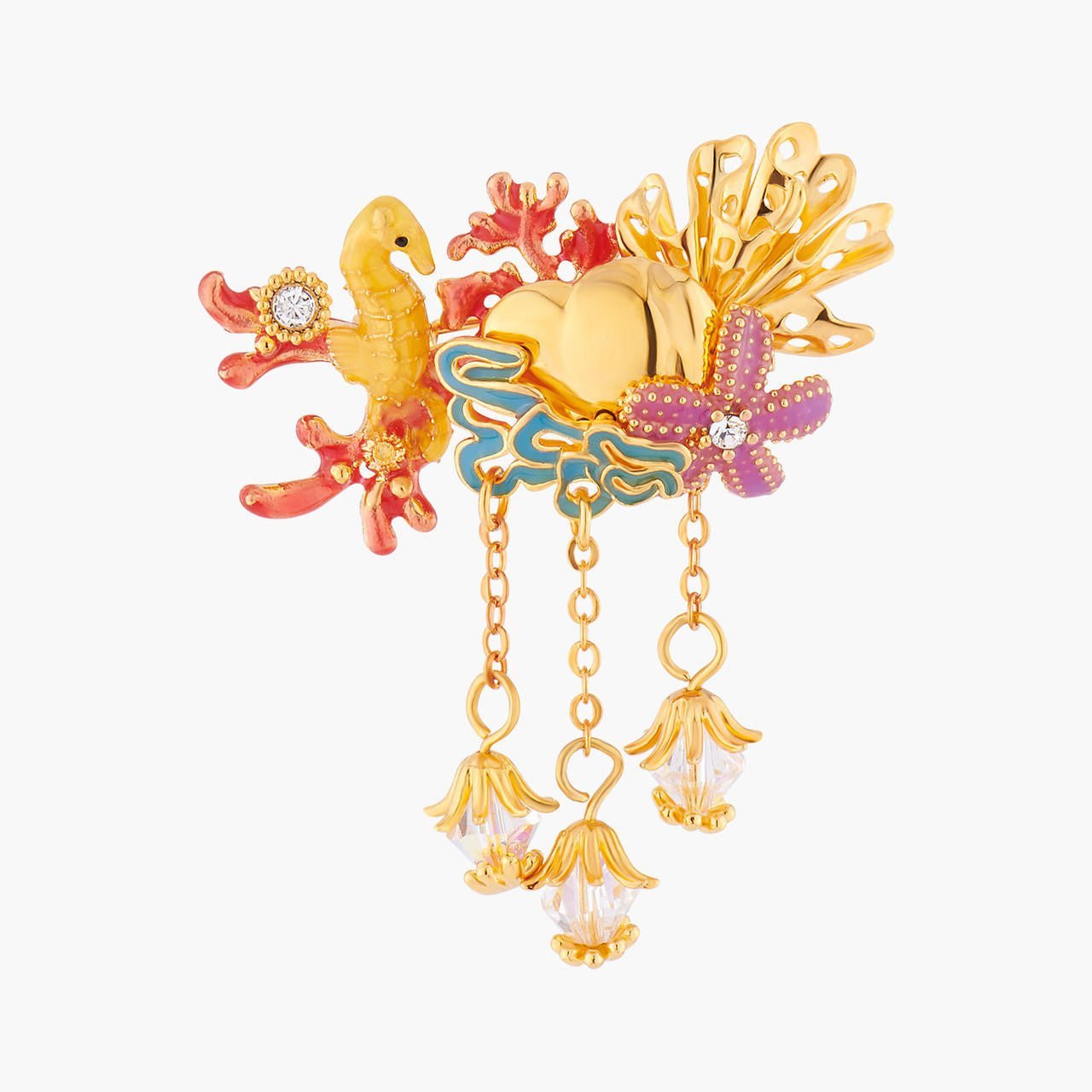 Coral Set Brooch Brooch | ALPC5011 - Les Nereides