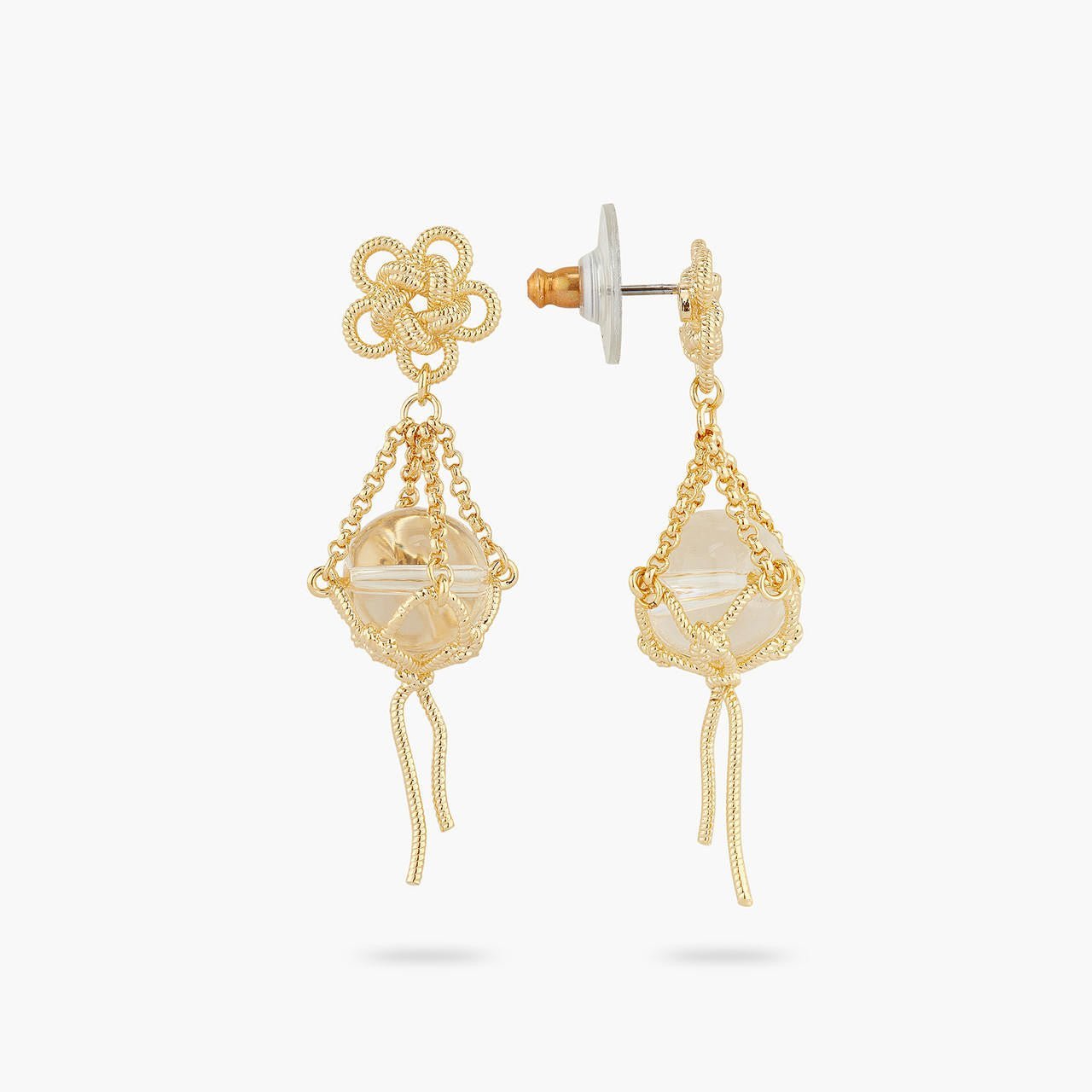 Crystal Fishing Float Earrings | AQMP1031 - Les Nereides
