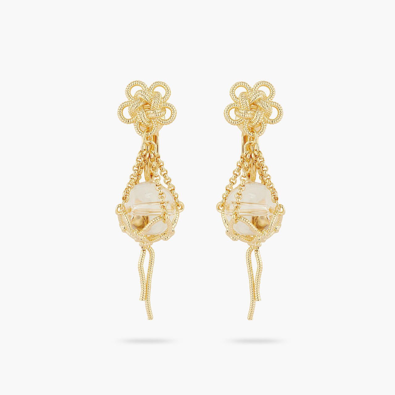 Crystal Fishing Float Earrings | AQMP1031 - Les Nereides