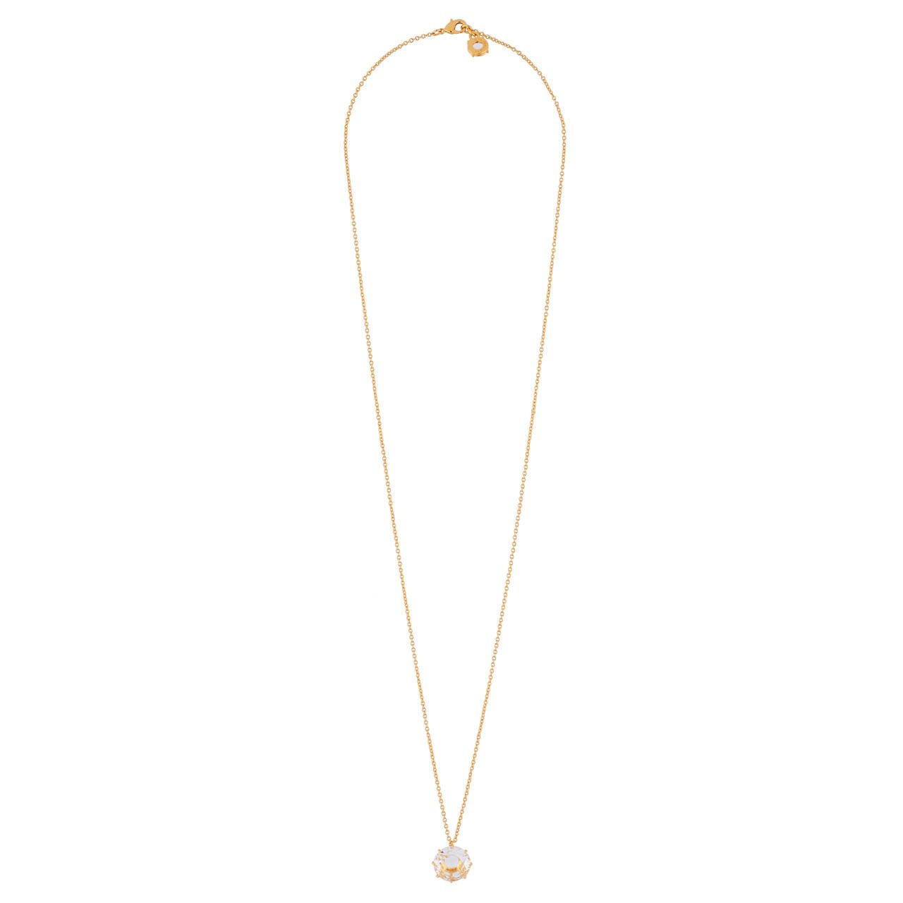 Crystal Round Stone La Diamantine Long Necklace | AILD3332 - Les Nereides