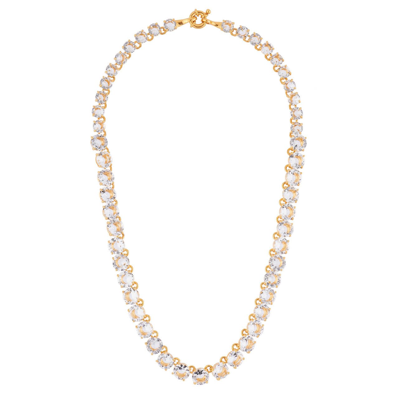 Crystal Round Stones La Diamantine Choker Necklace | AILD3322 - Les Nereides
