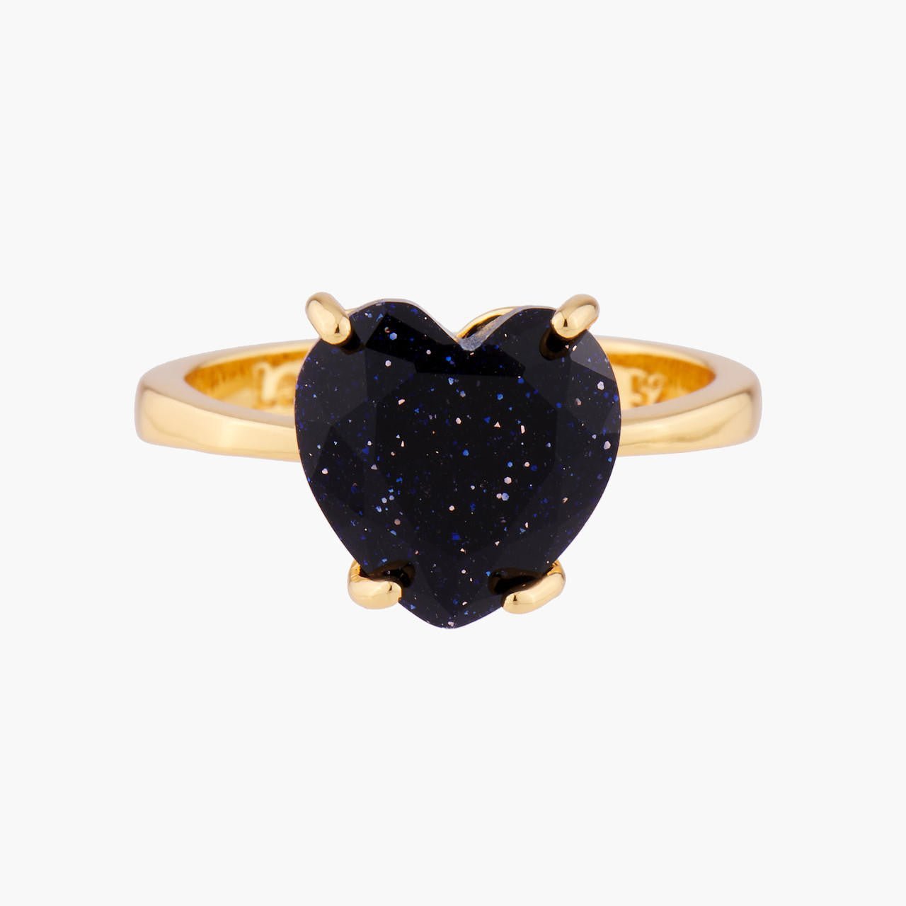 Deep Sparkling Blue Hearthstone La Diamantine Solitaire Rings | AMLD617/11 - Les Nereides