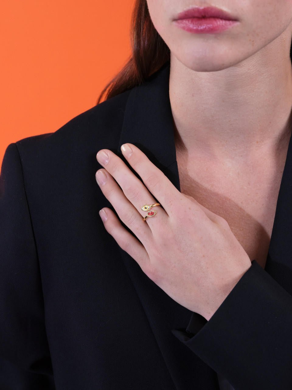 Divine Protection Adjustable Ring | ARAD6021 - Les Nereides