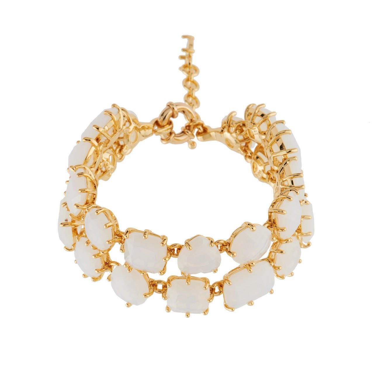 Double Row La Diamantine Opal Bracelet | AGLD2161 - Les Nereides