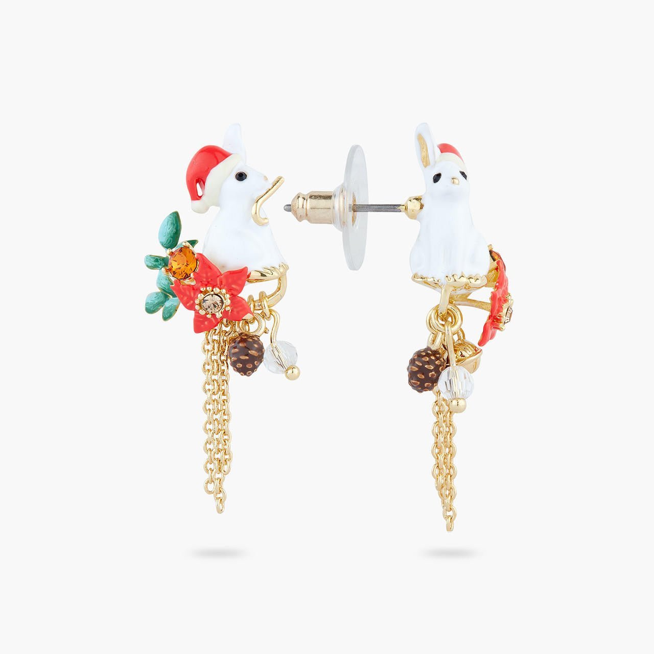 Enchanted Christmas rabbit earrings | AQNE1031 - Les Nereides