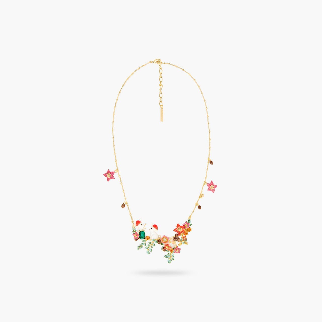 Enchanted christmas rabbit statement necklace | AQNE3011 - Les Nereides