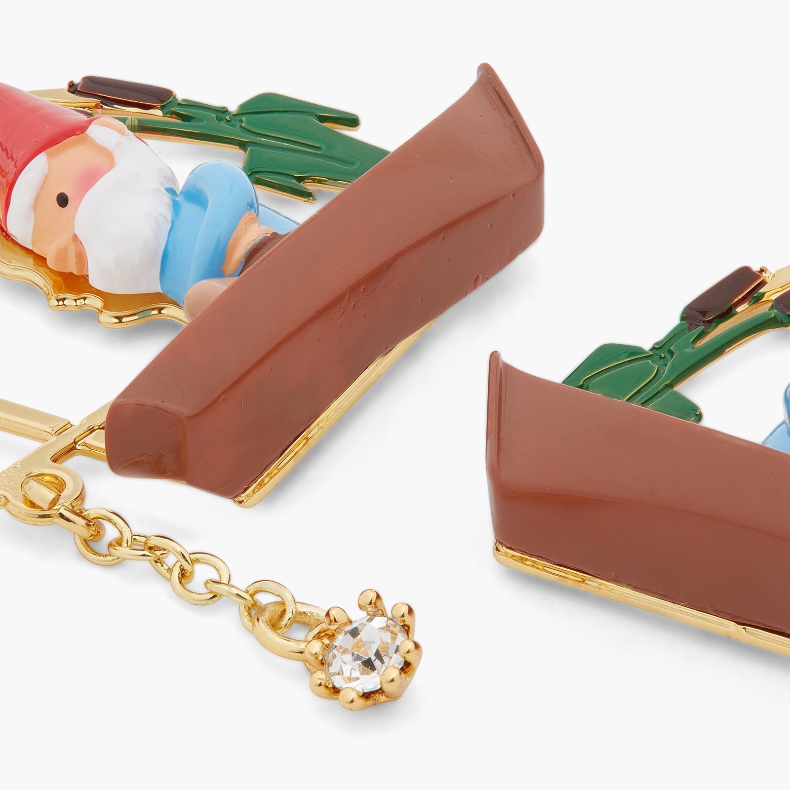 Fishing Garden Gnome Earrings | ASCP1061 - Les Nereides