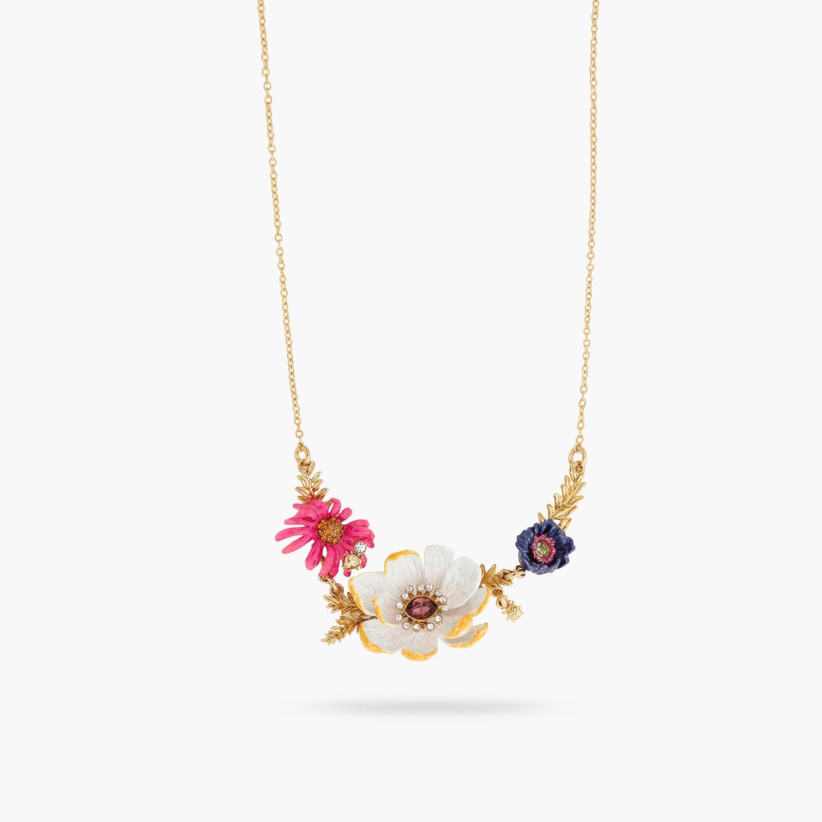 Flower Bouquet Statement Necklace | ATFI3011 - Les Nereides