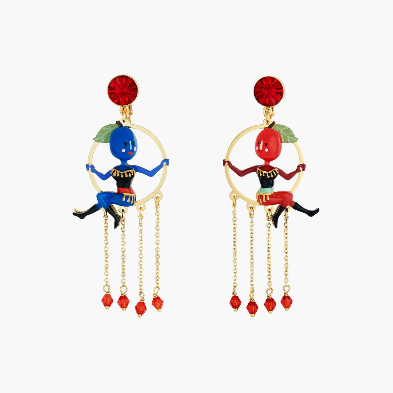 Flying Plum Sisters Earrings | ANFC1011 - Les Nereides