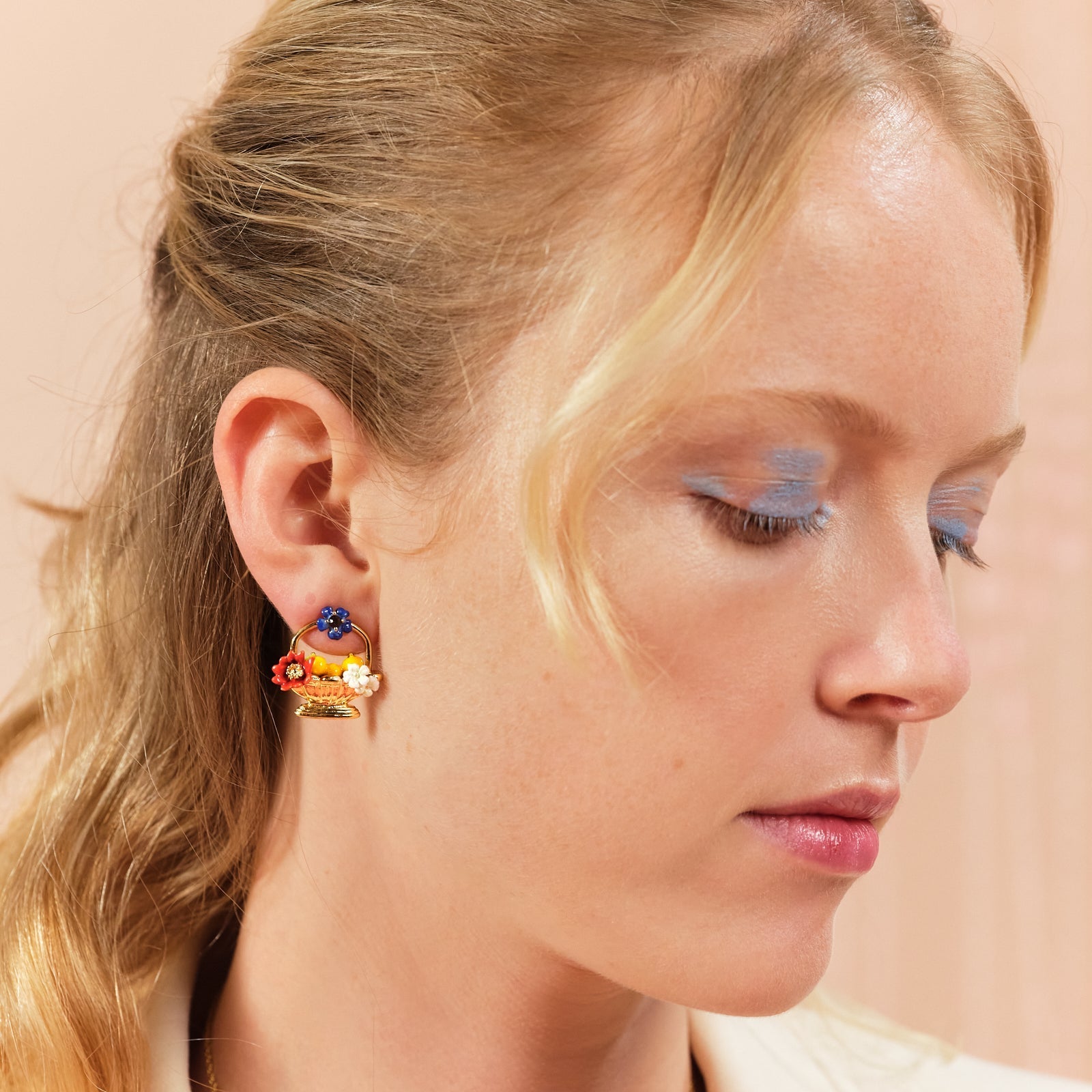 Fruit Bowls And Flower Earrings | ASTM1051 - Les Nereides