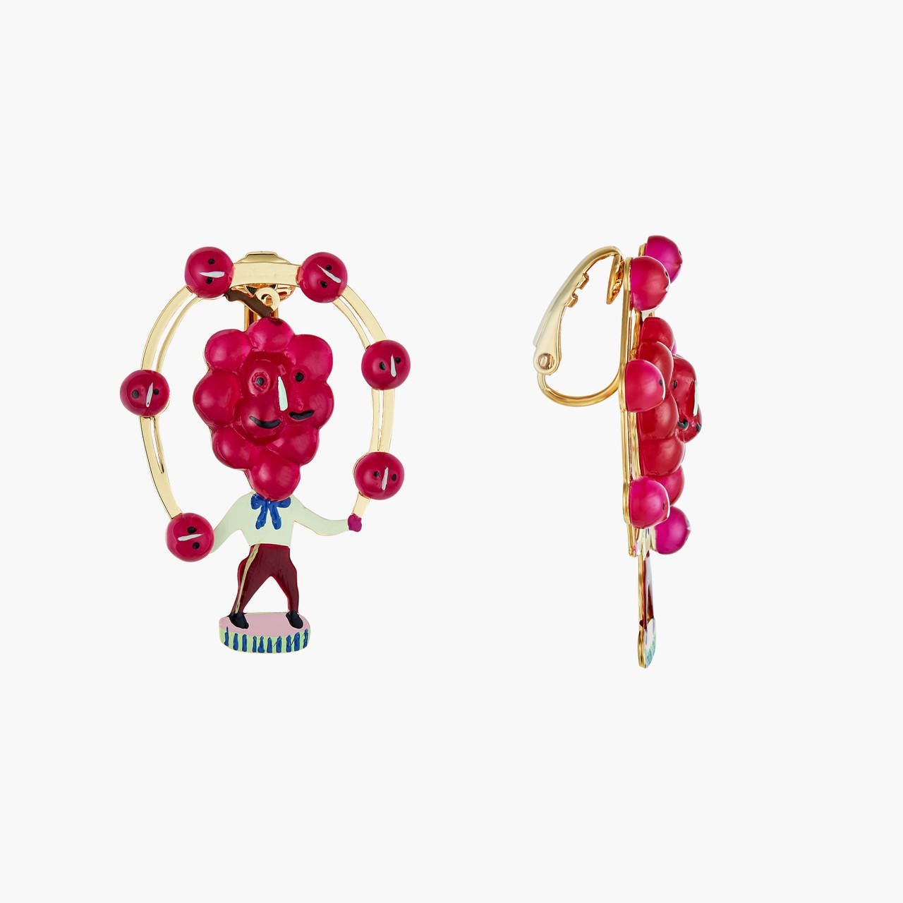 Fruit Circus Grapes Earrings | ANFC1051 - Les Nereides
